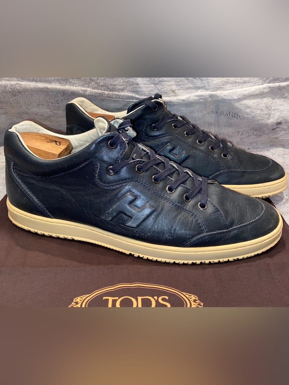Hogan By Tod’s H Logo Lace Up Sneakers Shoes Trainers Men’s 11 US 10 Italy Luxe